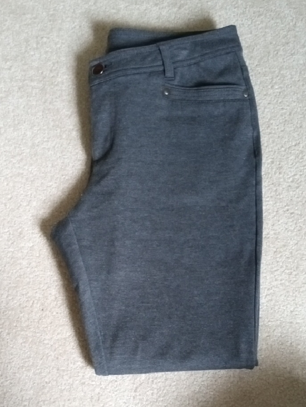 Christopher & Banks  8 Petite Signature Slimming Pants in Charcoal 27" Inseam